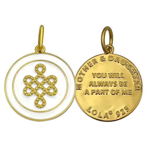 Lola Mother & Daughter Pendant | Gold