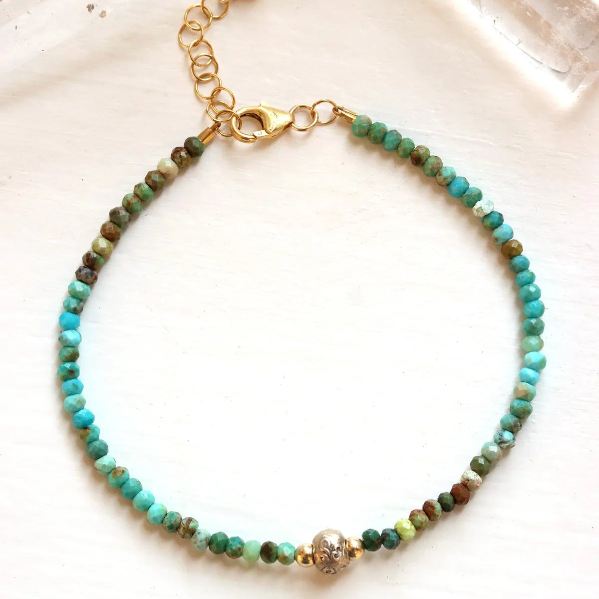 Mixed Turquoise Om Bracelet