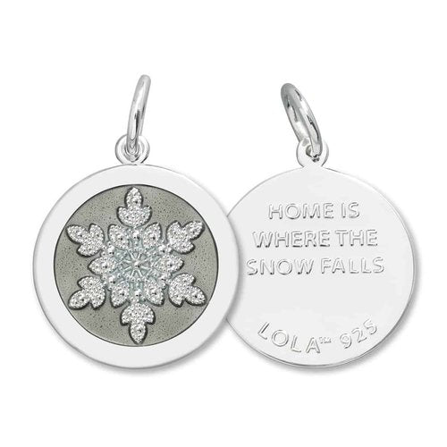 Lola Snowflake Pendant | Silver